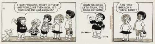 Turner, Morrie - Morrie Turner Wee Pals Daily Comic Strip Original Art dated 11-17-1973 (King Features Syndicate, 1973)....