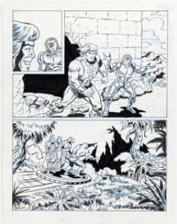 Timm, Bruce | Bruce Timm and Red Grant He-Man and the Masters of the Universe "Snake Attack" Mini Comic Story Page 10 Original A... | Heritage