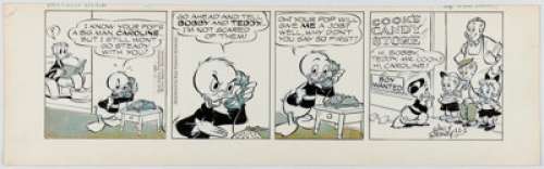 Taliaferro, Al | Al Taliaferro Donald Duck Daily Comic Strip Original Art dated 11-1-63 (King Features Syndicate, 1963). ... | Heritage