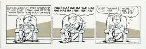 Jim Davis | Garfield Daily Comic Strip Original Art dated 4-20-91 (United Feature Syndicate, 1991).... | Heritage