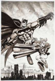 Simon Bisley - The Dark Knight Illustration Original Art (undated).... | Heritage