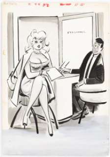 Bill Wenzel | Cartoon Parade January-1963 Single Panel Gag Cartoon Illustration Original Art (Timely/Humorama, 1963)... | Heritage