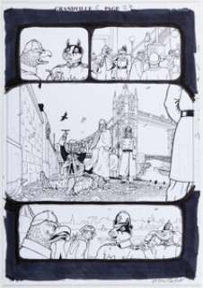Bryan Talbot - Grandville #5 Force Majeure Story Page 27 Original Art (Dark Horse, 2017).