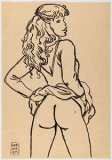 Milo Manara - "Butterscotch" Illustration Original Art (c. 1987-2000s). | Heritage