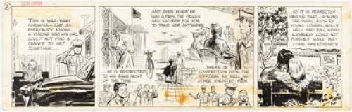 Milton Caniff | Steve Canyon Daily Comic Strip Original Art dated 5-17-55 (Field Enterprises, 1955). | Heritage