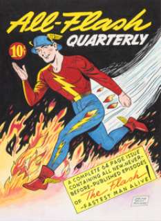 Sheldon Moldoff | All-Flash #1 Cover Re-Creation Original Art (undated). | Heritage