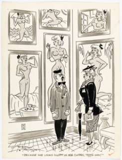 Jefferson Machamer - Jest January-1956 Illustration Original Art (Humorama, 1956).