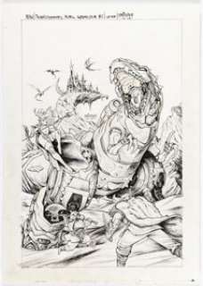 Mateus Santolouco - Transformers: King Grimlock #1 Variant Cover Original Art (IDW, 2021).