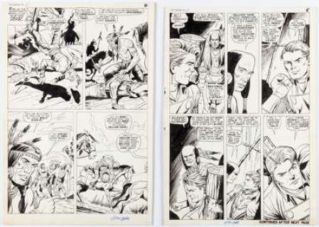 Dick Ayers and Herb Trimpe The Rawhide Kid #60 Partial Story "Massacre at Medicine Bend!" Original Art Group of 10 (Marvel, 1967). (Total: 10 Original Art) | Heritage