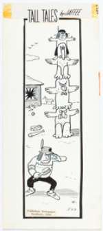 Al Jaffee Tall Tales Daily Comic Strip Original Art dated 5-23-66 (Publishers Newspaper Syndicate, 1966). | Heritage