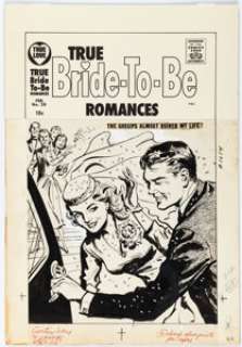 Al Avison True Bride-To-Be Romances #28 Cover Original Art (Harvey, 1958). | Heritage