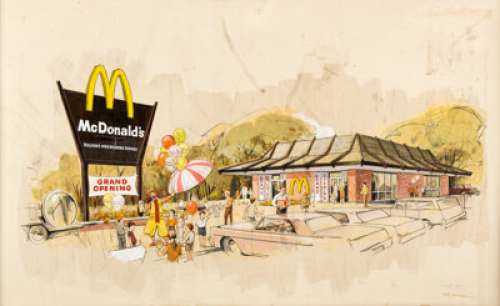 McDonald’s Restaurant Concept Illustration (McDonald’s, 1968). | Heritage