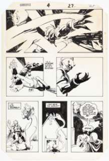 Mark Badger Gargoyle #4 Story Page 21 Original Art (Marvel, 1985).