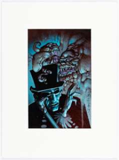 Simon Bisley 1995 SkyBox DC Villains: Dark Judgment #30 Shade Trading Card Illustration Original Art (SkyBox, 1995). | Heritage