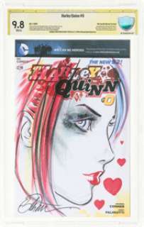 Billy Tucci Harley Quinn #0 We Can Be Heroes Edition - Authentic Signature Original Art (DC, 2014/16) CBCS NM/MT 9.8 White pages. | Heritage