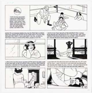 Jaime Hernandez New York Times Magazine - Love and Rockets Story Page Maggie and Rena Original Art (New York Times, 2006). | Heritage