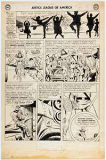Mike Sekowsky and Bernard Sachs Justice League of America #16 Story Page 3 Original Art (DC, 1962). | Heritage