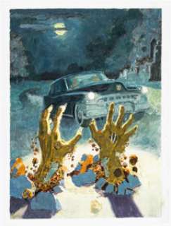 Johnny Craig The Vault of Horror #26 Cover Re-Creation Painting Preliminary Original Art (undated). | Heritage