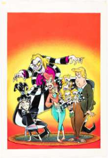 Brian Williamson Beetlejuice Annual Cover Original Art (Marvel, 1991). | Heritage
