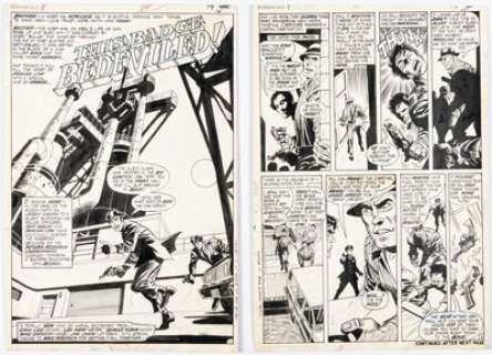 George Tuska and Mike Esposito Astonishing Tales #8 Complete 10-Page Story "This Badge Bedeviled" Original Art (Marvel, 1971). (Total: 10 Original Art) | Heritage
