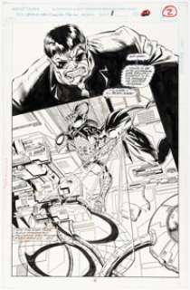 Stewart "Staz" Johnson and Al Milgrom Spider-Man: Funeral for an Octopus #1 Splash Page 2 Original Art (Marvel, 1995). | Heritage