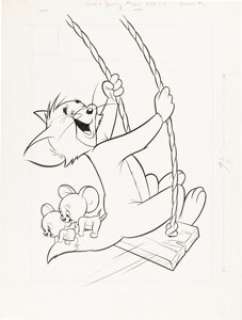 Harvey Eisenberg Tom & Jerry Comics #167 Cover Original Art (Dell, 1958). | Heritage