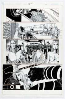 Ethan Van Sciver and Scott Hanna New X-Men #118 Story Page 20 - Martha Johansson / No-Girl First Appearance Original Art (Marvel, 2001). | Heritage