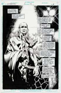 Tony Harris and Wade Von Grawbadger Starman #7 Splash Page 8 Original Art (DC, 1994).