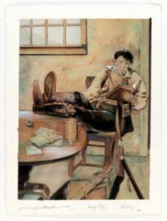 Michael Dubisch Dungeons & Dragons Third Edition: Magic of Faerûn Sourcebook "Harper Mage" Illustration Original Art (Wizards of the Coast, 2001).