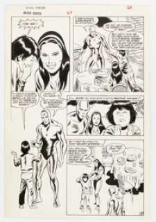 John Buscema and Jack Abel Marvel Fanfare #51 Silver Surfer Story Page 30 Original Art (Marvel, 1990). | Heritage
