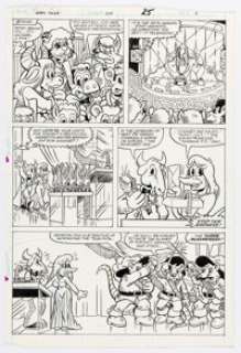 Ron Zalme and Pierre Fournier Marvel Tales #205 Spider-Ham Story Page 2 Original Art (Marvel, 1987).