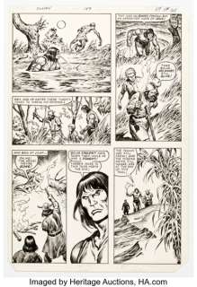 John Buscema and Ernie Chan Conan the Barbarian #149 Story Page 19 Original Art (Marvel, 1983). | Heritage