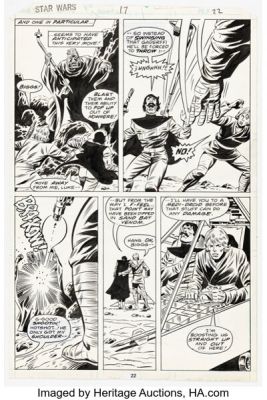 Herb Trimpe and Al Milgrom Star Wars #17 Story Page 12 Original Art (Marvel, 1978). | Heritage