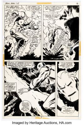 George Tuska and Vince Colletta Iron Man #53 Story Page 2 Original Art (Marvel, 1972). | Heritage