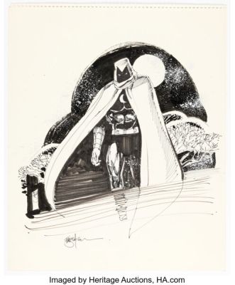 Bill Sienkiewicz - Moon Knight Illustration Original Art (c. 1983). | Heritage