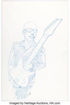 Iban Coello Eternal Descent #3 Joe Satriani Variant Cover Element Original Art (IDW, 2011).