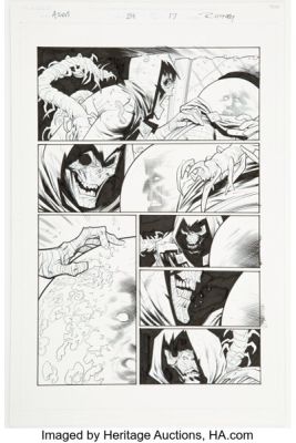 Ryan Ottley, Cliff Rathburn, and Mark Morales Amazing Spider-Man #24 (825) Kindred Story Page 17 Original Art (Marvel, 2019).