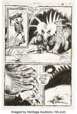 Ric Estrada and Joe Kubert Our Army At War #282 Sgt. Rock Story Page 7 Original Art (DC, 1975). | Heritage