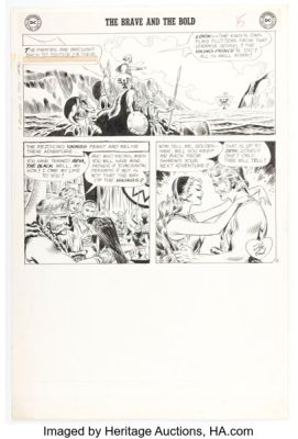 Joe Kubert The Brave and the Bold #24 The Viking Prince Story Page 13 Original Art (DC, 1957).