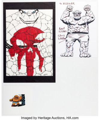 Dan Hipp, Joe Mulvey, and Chris Weston - The Thing Specialty Illustrations Original Art Group of 3 (undated). (Total: 3 Original Art)