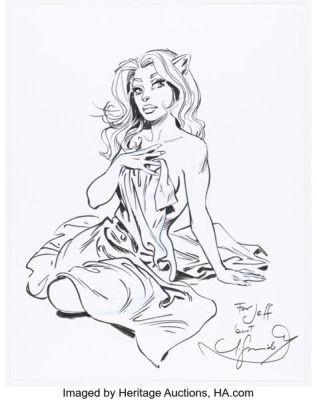 Juanjo Guarnido - Natalia from Blacksad Illustration Original Art (undated). | Heritage