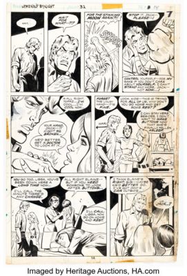 Don Perlin and Howard Perlin (as Howie Perlin) Werewolf by Night #32 Story Page 8 Original Art (Marvel, 1975). | Heritage