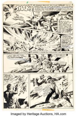 Gil Kane and Rudy Nebres John Carter Warlord of Mars #9 Story Page 8 Original Art (Marvel, 1978). | Heritage
