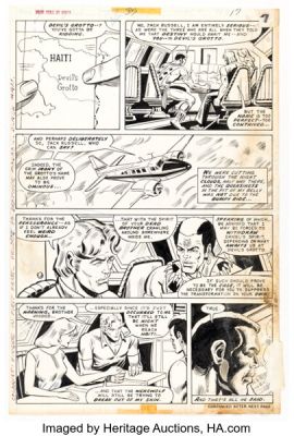 Don Perlin Werewolf by Night #39 Brother Voodoo Story Page 11 Original Art (Marvel, 1976).