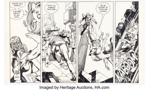Gil Kane Star Hawks Daily Comic Strip Original Art dated 11-12-77 (NEA, Inc., 1977)