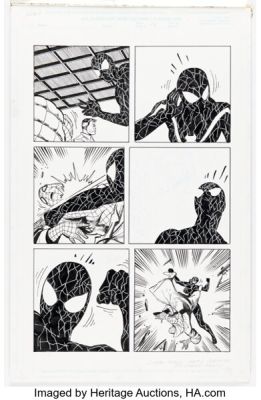Jackson "Butch" Guice and John Stanisci Universe X: Spidey #1 Story Page 44 Original Art (Marvel, 2001).