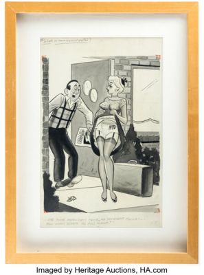 Dan DeCarlo - Single Panel Gag Cartoon Illustration Original Art (Humorama, c. 1950s). | Heritage