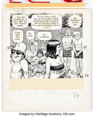 Harvey Kurtzman and Bill (Will) Elder Help! V2#4 (#16) "Adventures of Goodman Beaver - Chapter VI Goodman Gets a Gun" Story Page 2 Panel 3 Illustration Original Art (Warren, 1962).