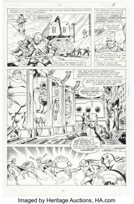 Sal Buscema and Joe Sinnott Rom #31 Brotherhood of Evil Mutants Story Page 4 Original Art (Marvel, 1982). | Heritage