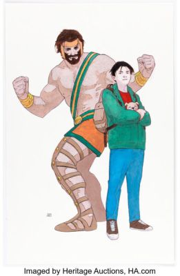 Khoi Pham Hercules and Amadeus Cho Illustration Original Art (c. 2008).